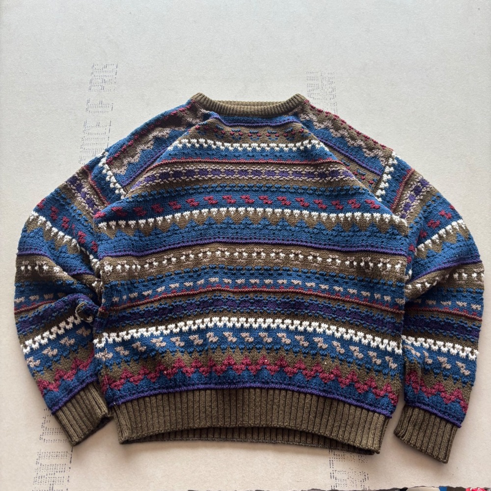 Vintage 90s American Eagle Fair Isle Knit Sweater